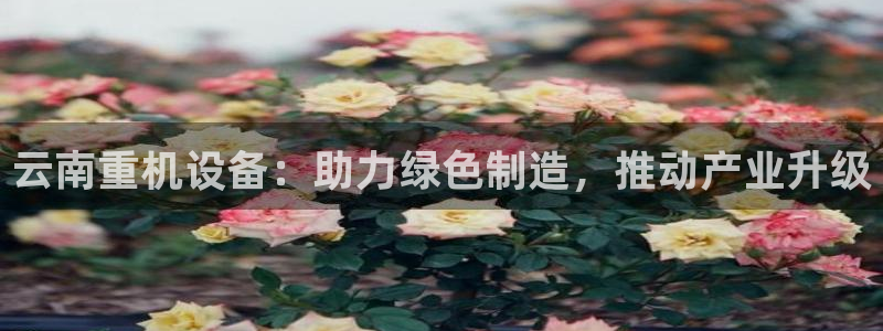 盈顺休闲娱乐室门票：云南重机设备：助力绿色制造，推动产业升级