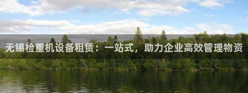 顺盈娱乐彩票官网首页：无锡检重机设备租赁：一站式，助力企业高