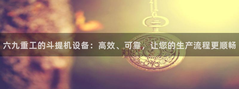 清远顺盈娱乐公司怎么样：六九重工的斗提机设备：高效、可靠，让