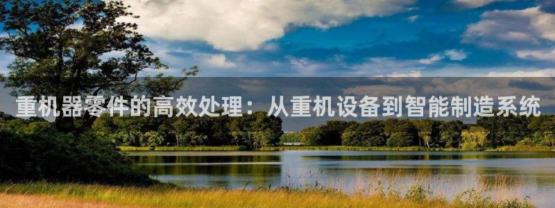 顺盈娱乐下载官网地址：重机器零件的高效处理：从重机设备到智能
