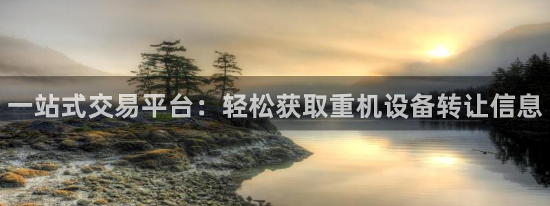 顺盈娱乐登录地址：一站式交易平台：轻松获取重机设备转让信息