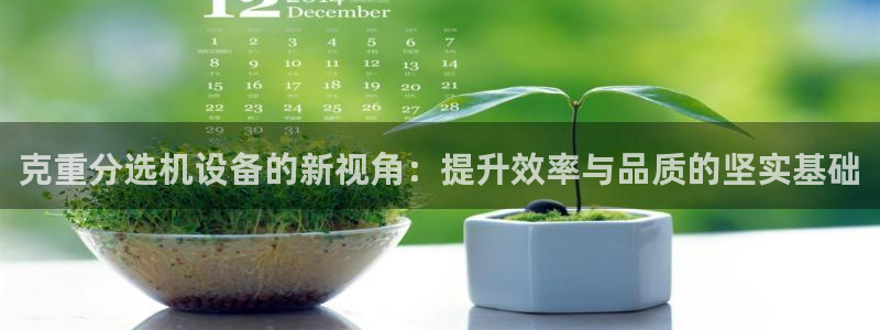 清远顺盈娱乐集团招聘吗：克重分选机设备的新视角：提升效率与品